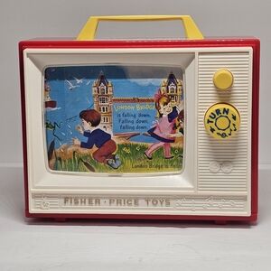 Fisher-Price Retro TV Toy - Red and Yellow